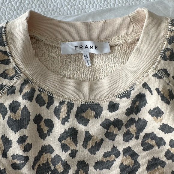 FRAME Leopard Crewneck Sweater - Picture 8 of 11
